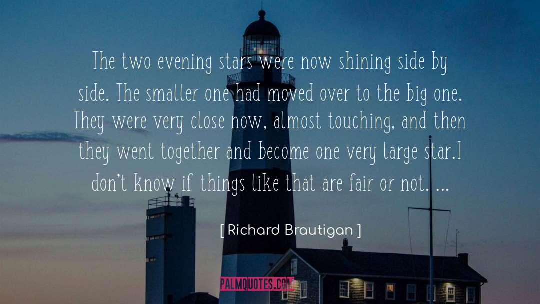 The Big One quotes by Richard Brautigan