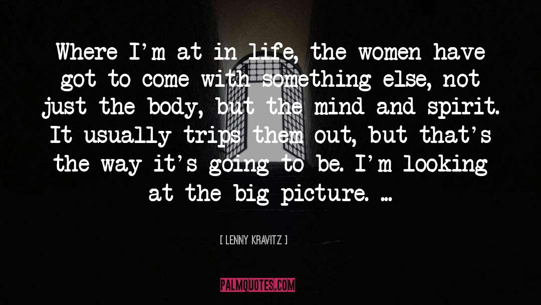 The Big Picture quotes by Lenny Kravitz