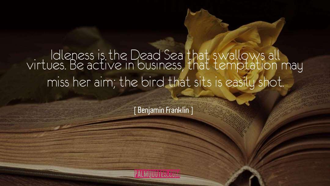 The Bird quotes by Benjamin Franklin
