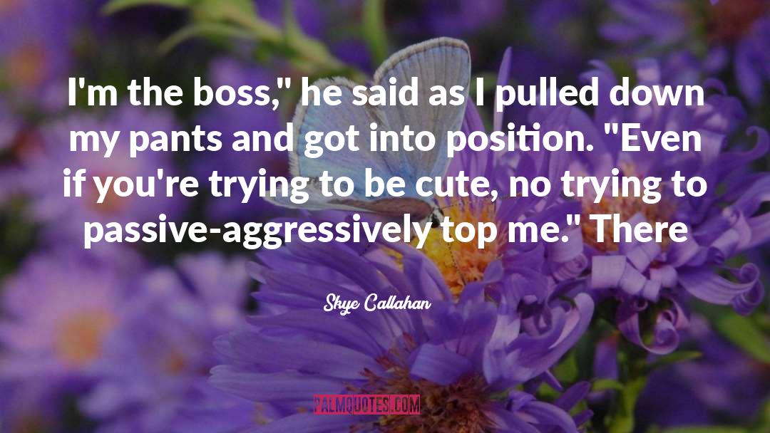 The Boss quotes by Skye Callahan