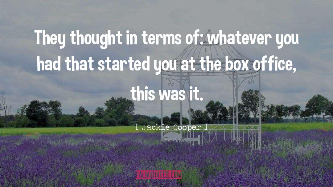 The Box quotes by Jackie Cooper