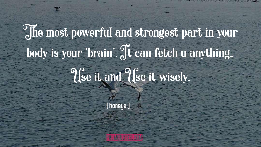 The Brain Is Powerful quotes by Honeya