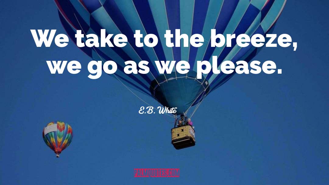 The Breeze quotes by E.B. White