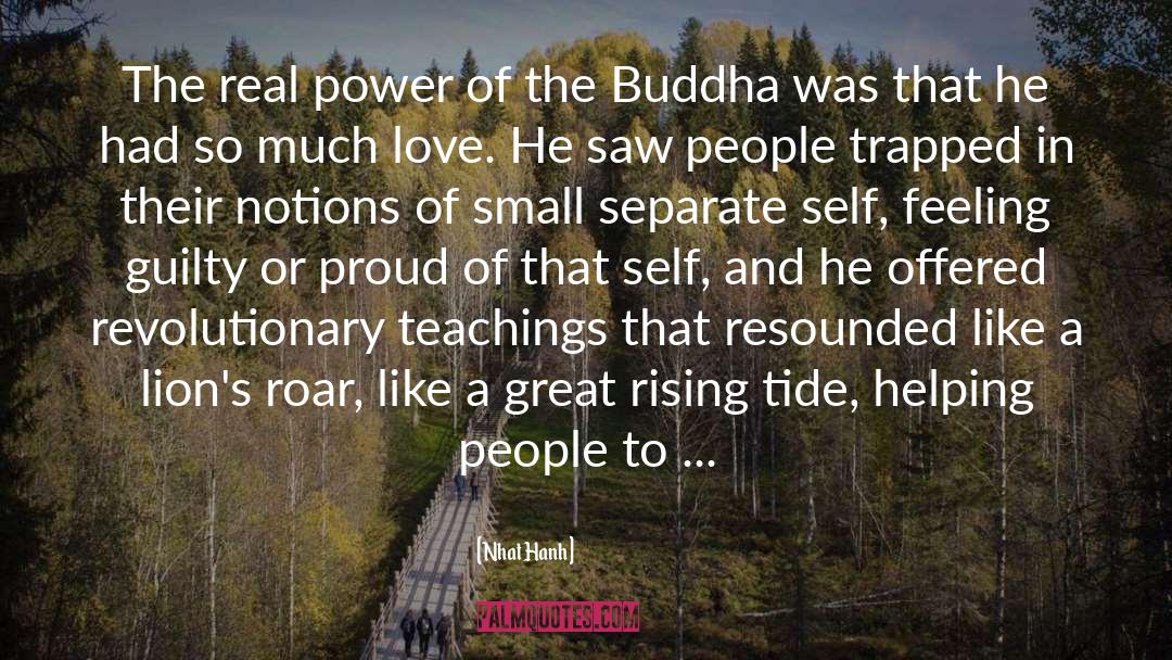 The Buddha quotes by Nhat Hanh