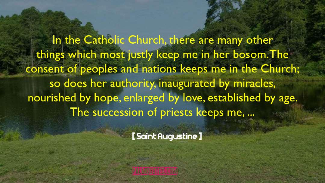 The Catholic Church quotes by Saint Augustine