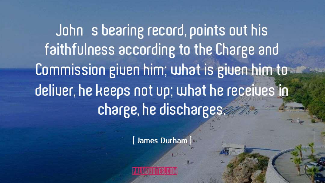 The Charge quotes by James Durham