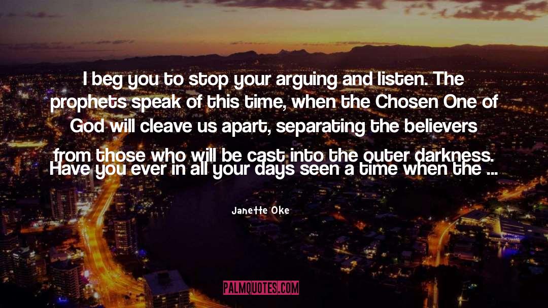 The Chosen One quotes by Janette Oke