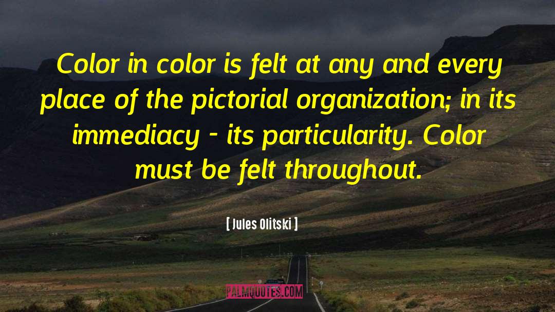 The Color Pink quotes by Jules Olitski