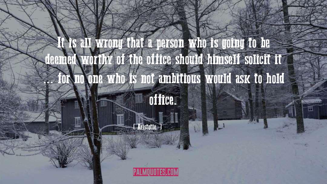 The Coup Office quotes by Aristotle.