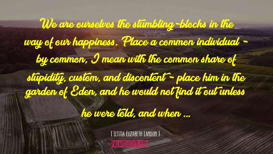 The Custom House quotes by Letitia Elizabeth Landon