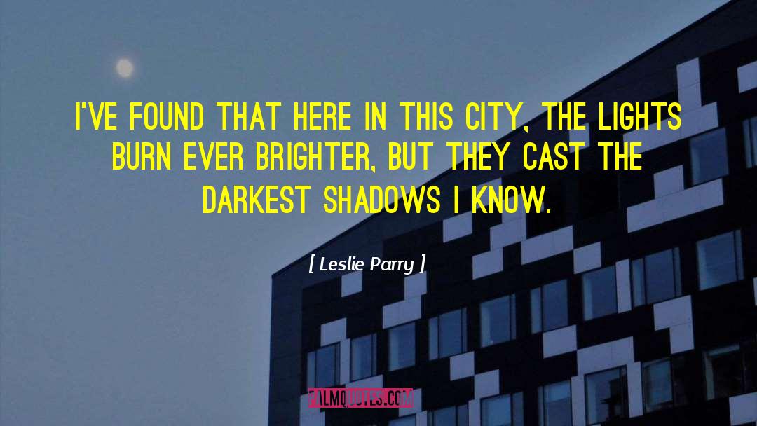 The Darkest Night quotes by Leslie Parry