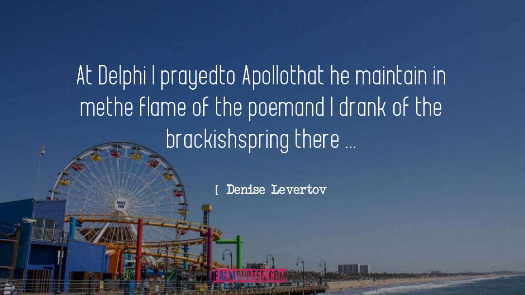 The Delphi Effect quotes by Denise Levertov