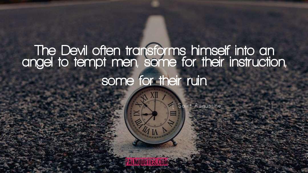 The Devil quotes by Saint Augustine
