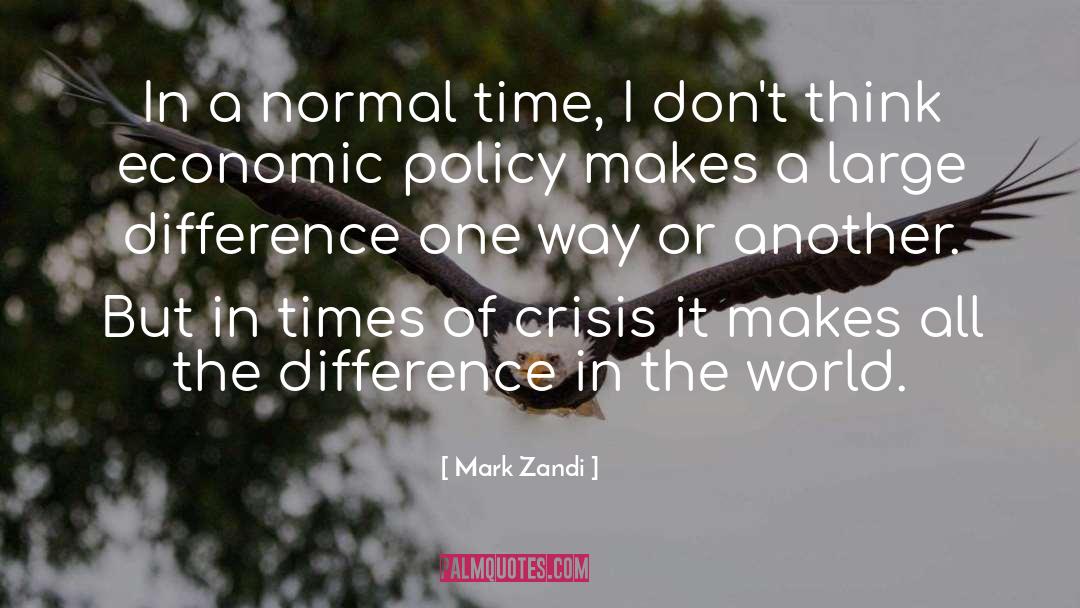 The Difference quotes by Mark Zandi