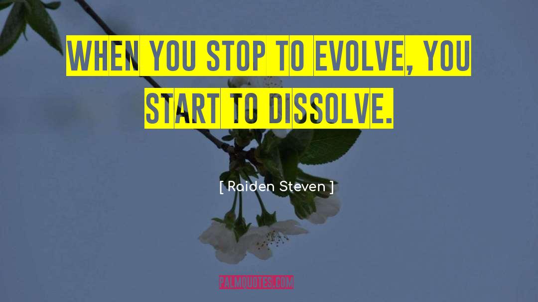 The Dissolve quotes by Raiden Steven