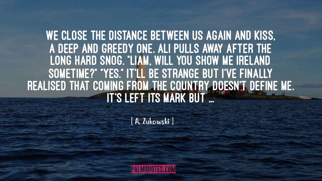 The Distance Between Us quotes by A. Zukowski