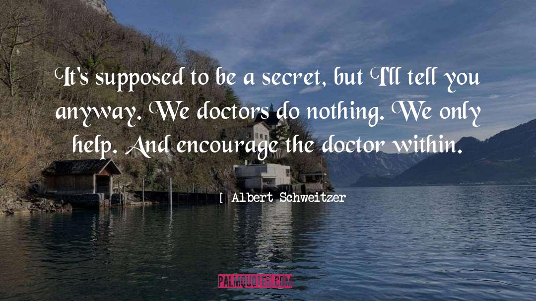 The Doctor quotes by Albert Schweitzer