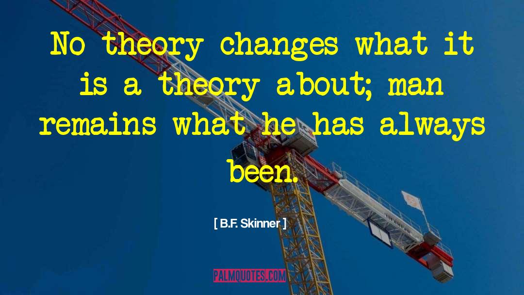 The Domino Theory quotes by B.F. Skinner