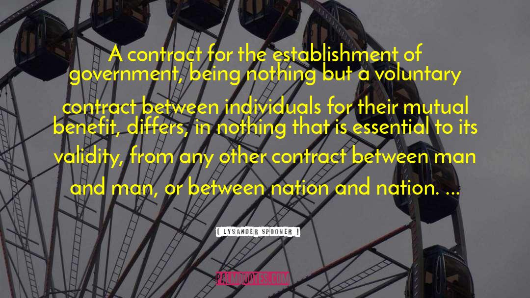 The Draughtsmans Contract quotes by Lysander Spooner