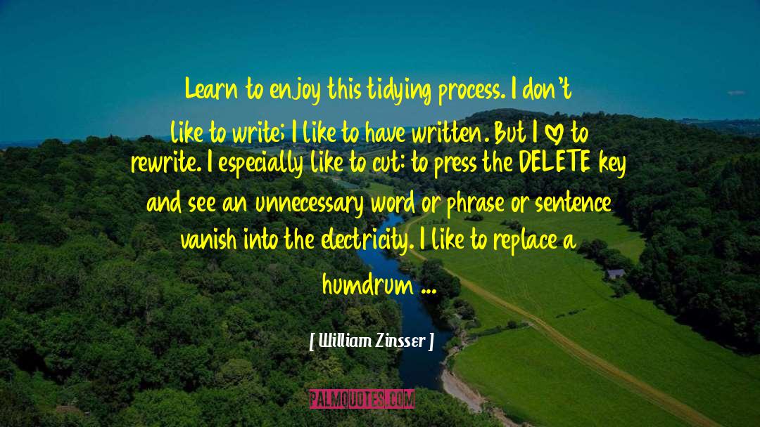 The Editing Process quotes by William Zinsser