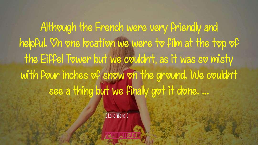 The Eiffel Tower In French quotes by Lalla Ward