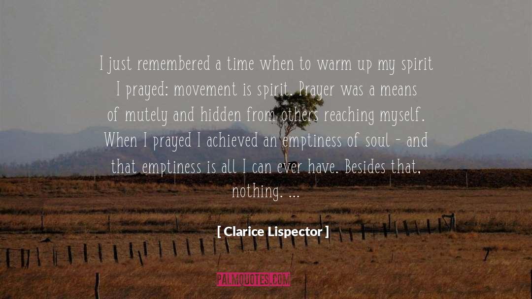 The Emptiness quotes by Clarice Lispector