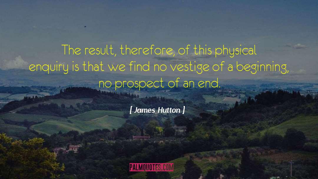 The End Of An Era quotes by James Hutton