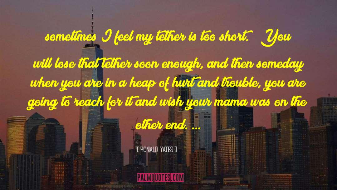 The End Short Story quotes by Ronald Yates