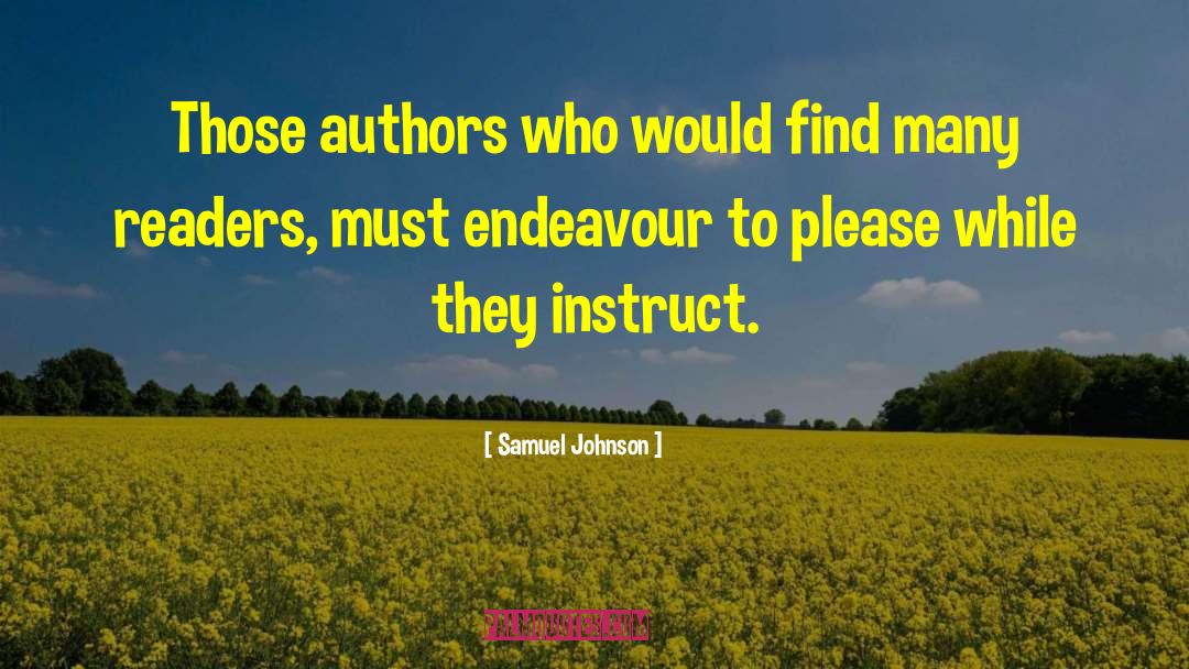 The Endeavour quotes by Samuel Johnson