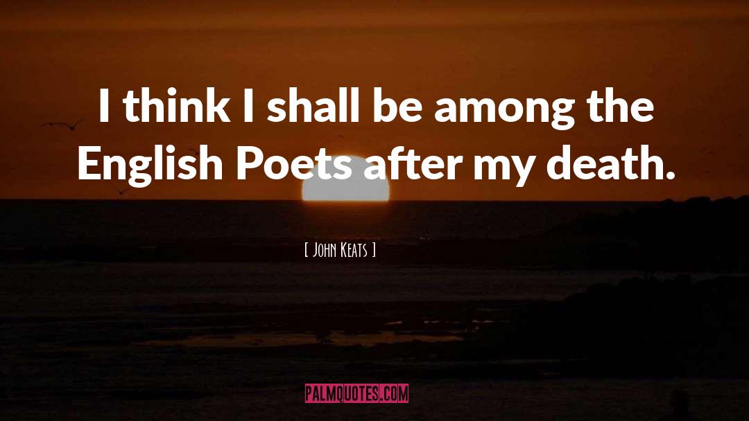 The English quotes by John Keats