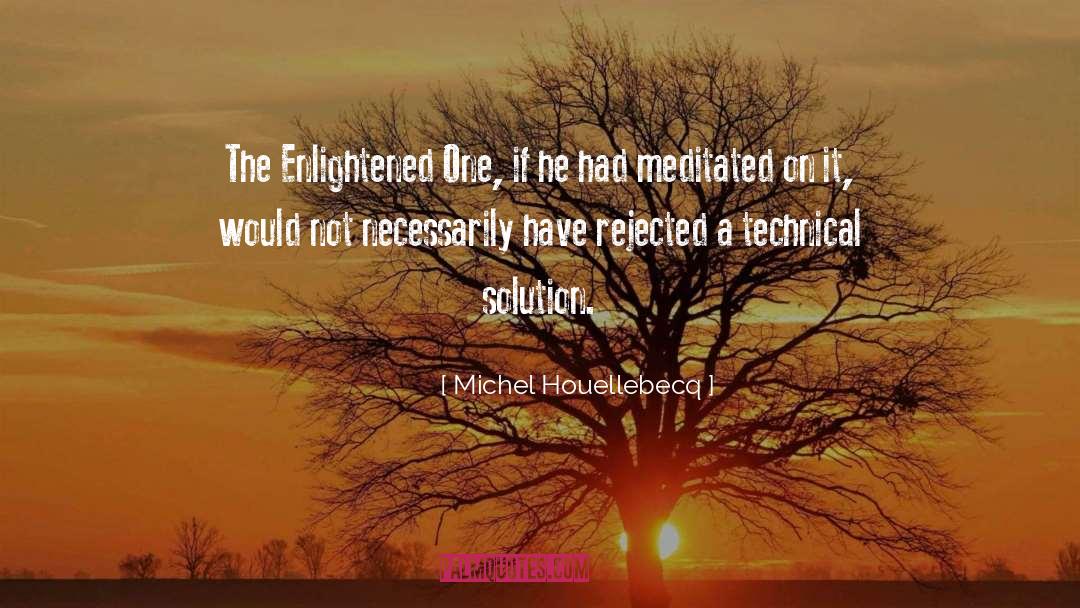 The Enlightened One quotes by Michel Houellebecq