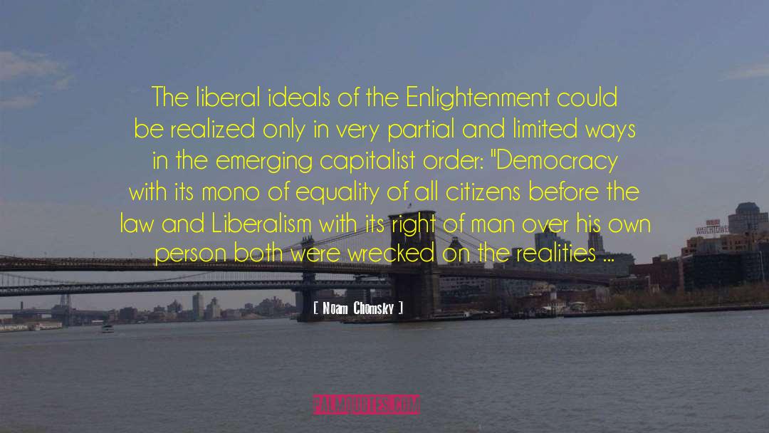 The Enlightenment quotes by Noam Chomsky