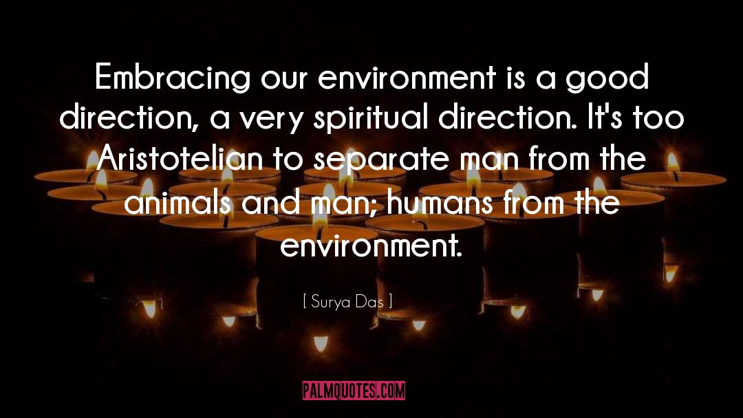 The Environment quotes by Surya Das