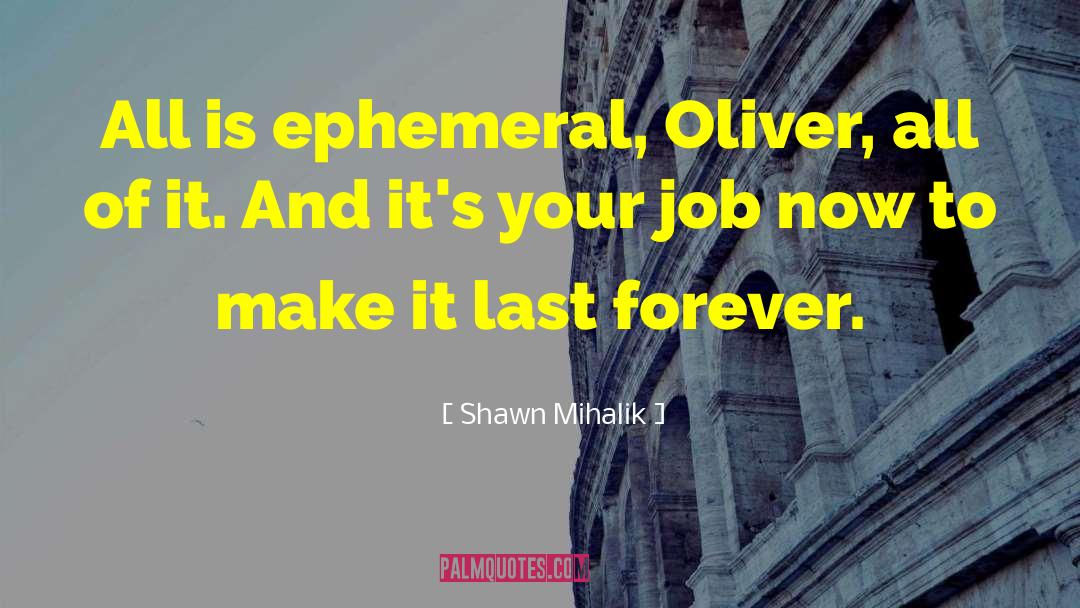 The Ephemeral quotes by Shawn Mihalik