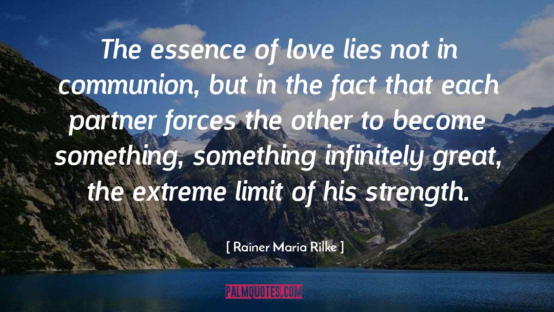 The Essence Of Love quotes by Rainer Maria Rilke