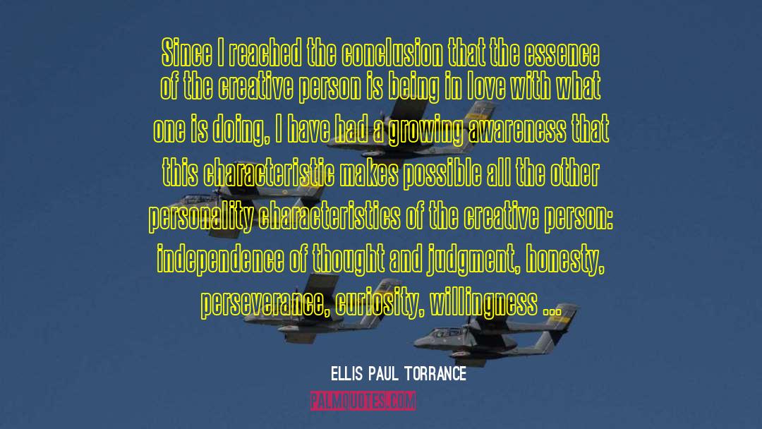 The Essence Of Time quotes by Ellis Paul Torrance