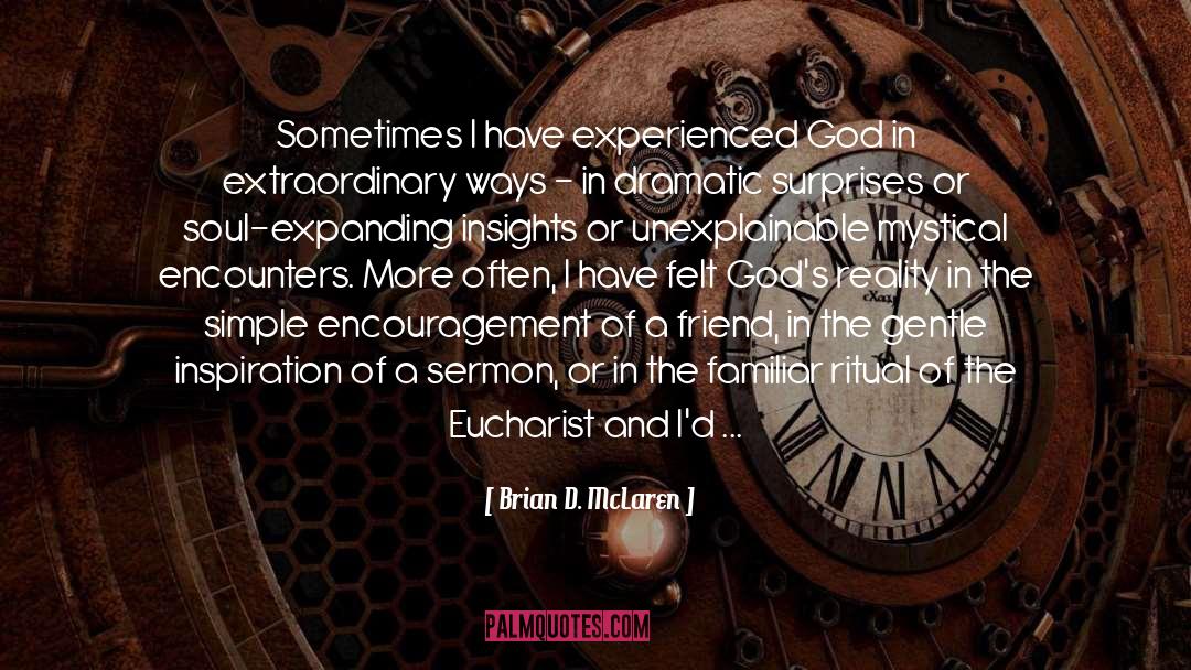 The Eucharist quotes by Brian D. McLaren