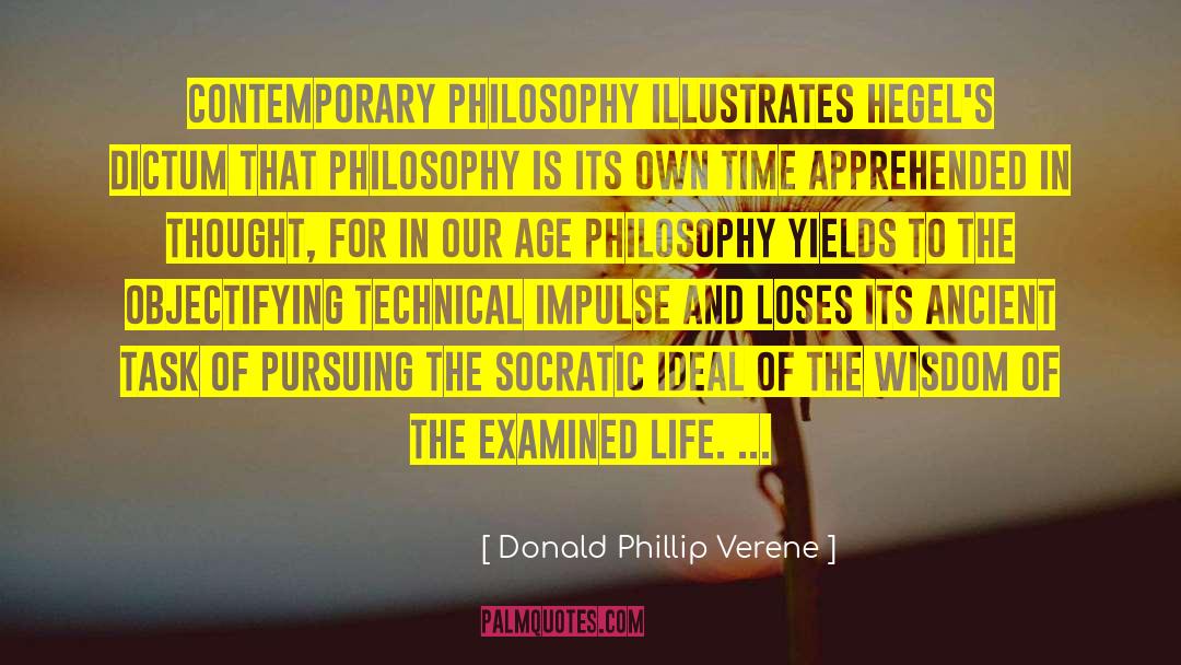 The Examined Life quotes by Donald Phillip Verene