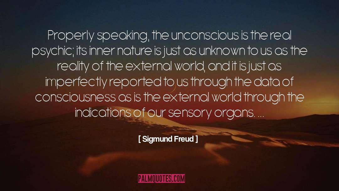 The External World quotes by Sigmund Freud