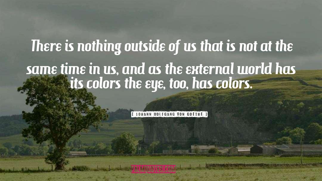 The External World quotes by Johann Wolfgang Von Goethe