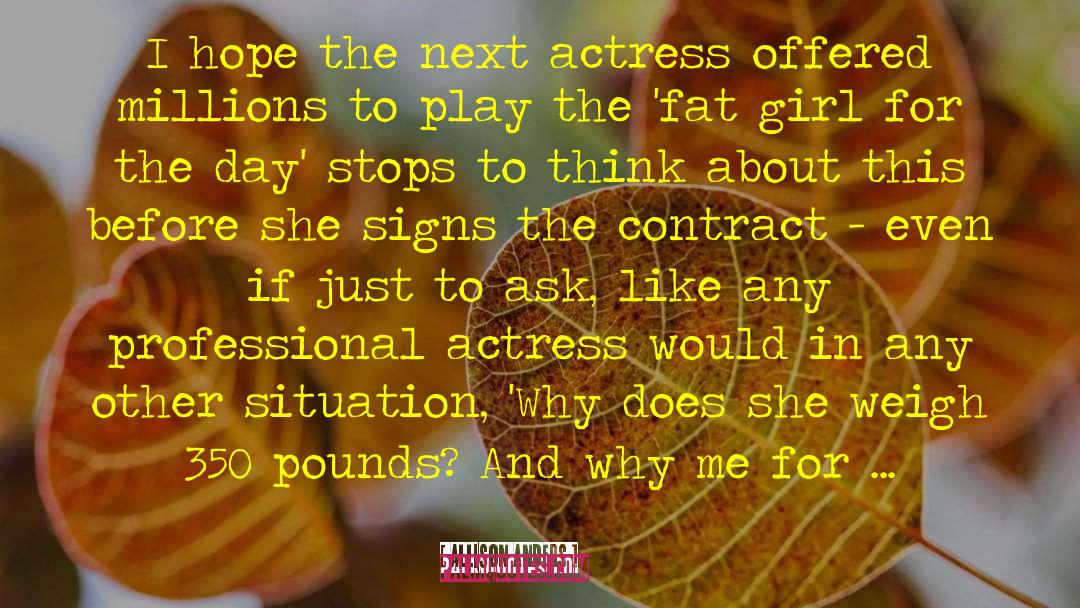The Fat Girl quotes by Allison Anders
