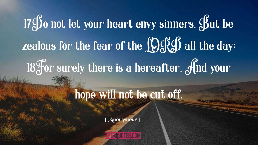 The Fear Of The Lord quotes by Anonymous