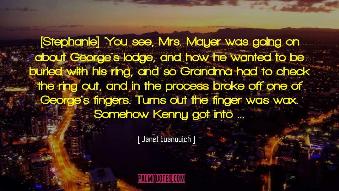 The Finger quotes by Janet Evanovich