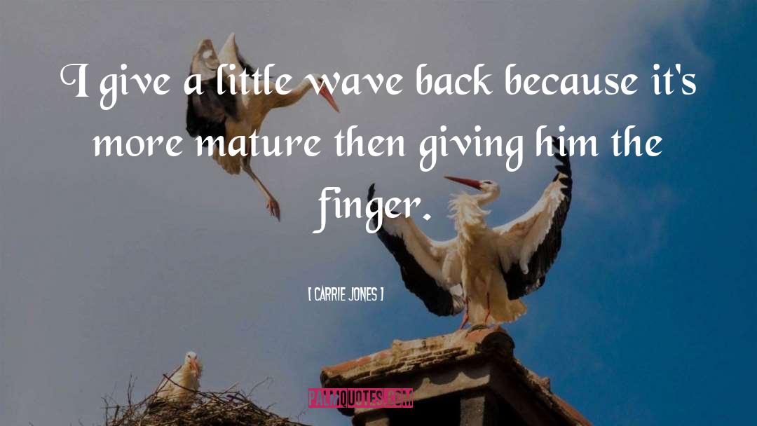 The Finger quotes by Carrie Jones
