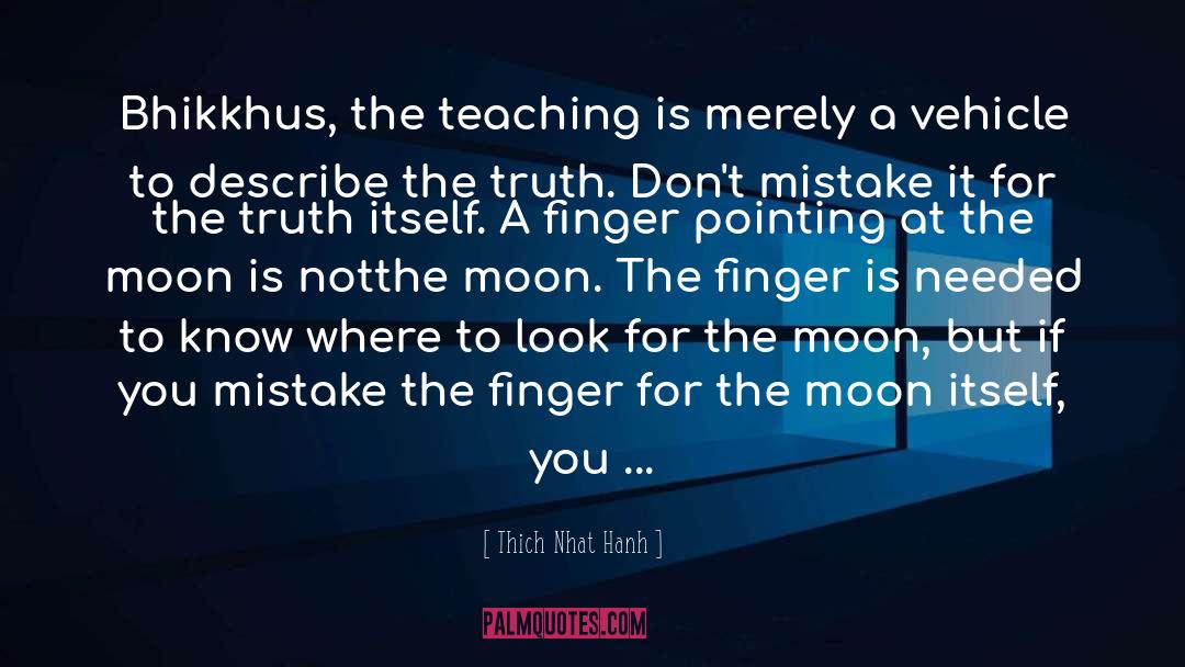 The Finger quotes by Thich Nhat Hanh