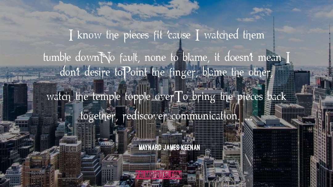 The Finger quotes by Maynard James Keenan