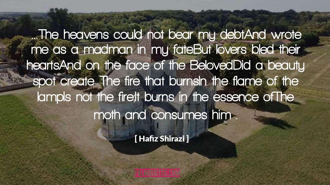 The Fire quotes by Hafiz Shirazi