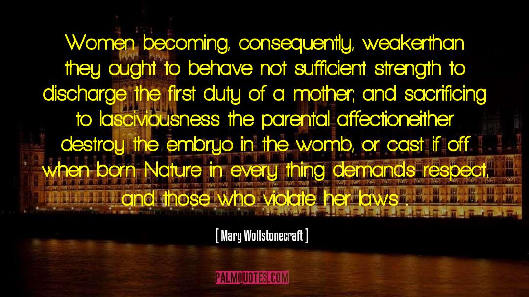 The First Duty quotes by Mary Wollstonecraft