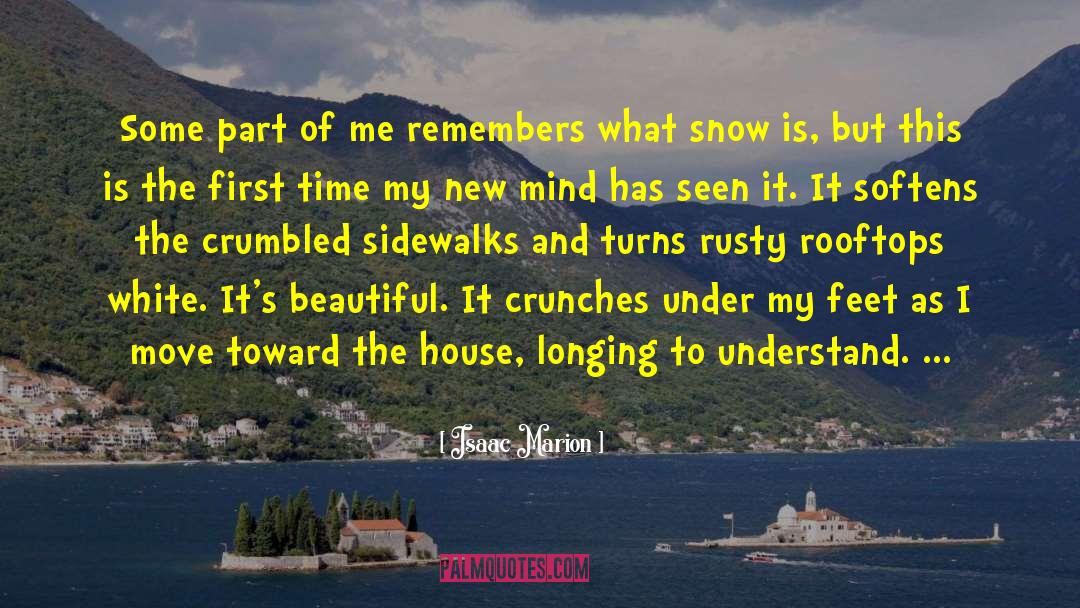 The First Snow Of The Year quotes by Isaac Marion