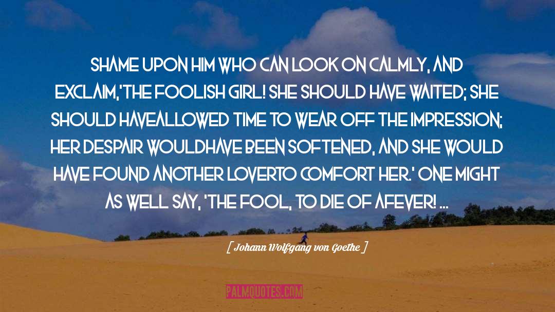 The Fool quotes by Johann Wolfgang Von Goethe